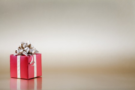 Beauty Shot Of A Christmas Presentの写真素材