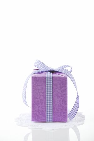 Gift Box In White Backgroundの写真素材