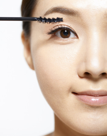 Close-Up Beauty Shot Of A Young Womanの写真素材