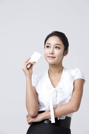 Studio Shot Of An Attractive Young Business Womanの写真素材