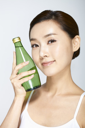 Close-Up Beauty Shot Of A Young Womanの写真素材