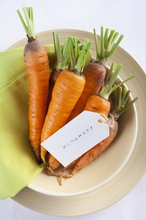 An Organic Carrot Bunchの写真素材