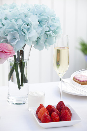 Champagne Party Settingの写真素材