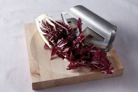 Red Napa Cabbage Shot Insideの写真素材