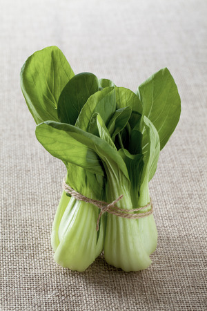 Close-Up Of Organic Bok Choy Shot Insideの写真素材