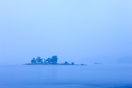 South Korea, Chungbuk, Daejeon, Daechung lakeの写真素材