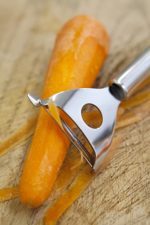 Up-Close Shot Of A Vegetable Peelerの写真素材