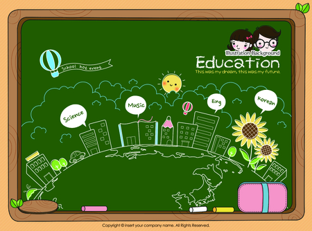 Education illustrationsのイラスト素材