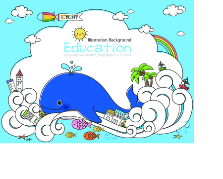 Education illustrationsのイラスト素材