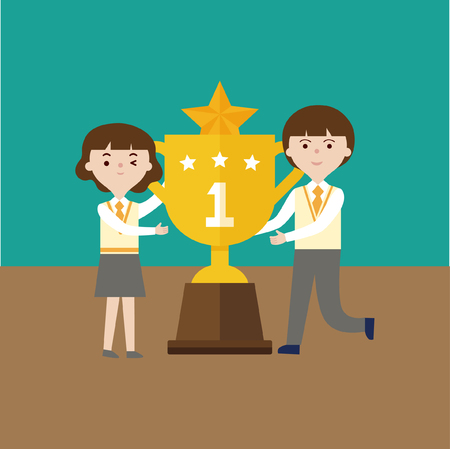 Education themed illustrationのイラスト素材