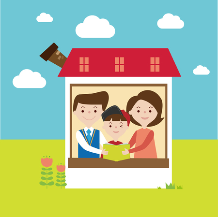 Education themed illustrationのイラスト素材