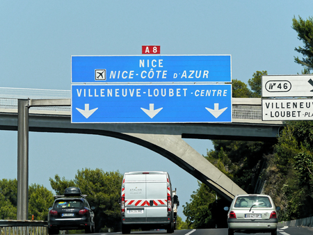 Europe Trip- Driving In South Franceのeditorial素材