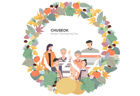 Korean Holiday Promotion Vector Illustrationのイラスト素材