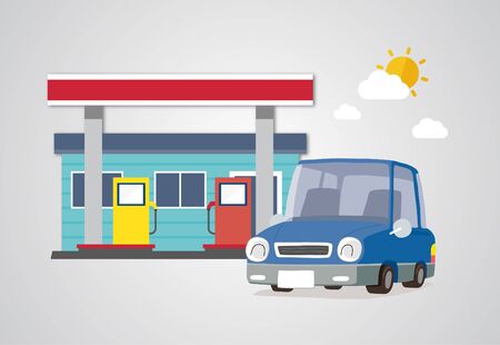 Washing a car - vectorのイラスト素材