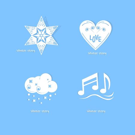 Winter/ Christmas Icon Setのイラスト素材