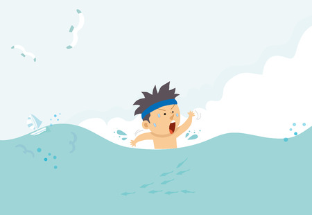 Summer illustrationのイラスト素材