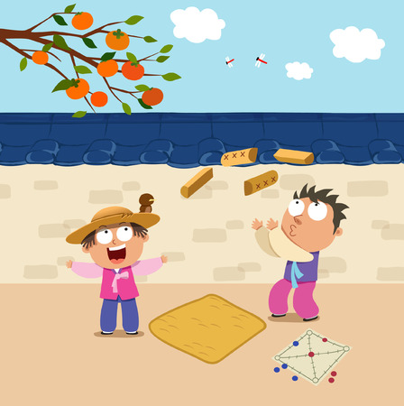 Chuseok Fairy Tales Illustrationのイラスト素材