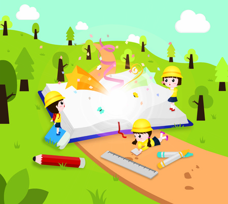 Preschool(Korea) - vectorのイラスト素材