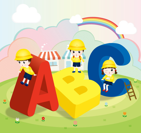 Preschool(Korea) - vectorのイラスト素材