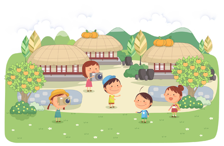 Jeju Promotion Vector Illustrationのイラスト素材