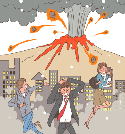 Natural Disaster Awareness Vector Illustrationのイラスト素材