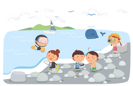 Jeju Promotion Vector Illustrationのイラスト素材