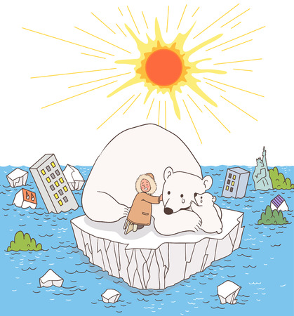 Natural Disaster Awareness Vector Illustrationのイラスト素材