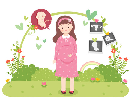 Family Planning Vector Illustrationのイラスト素材