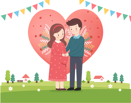 Family Planning Vector Illustrationのイラスト素材