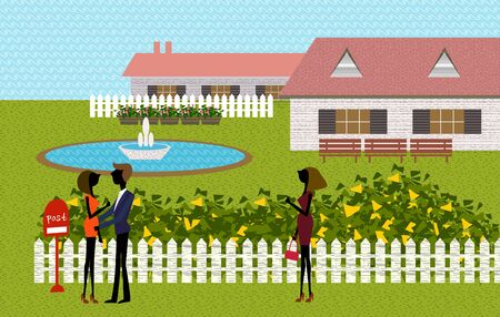 Home Life Illustrationの写真素材