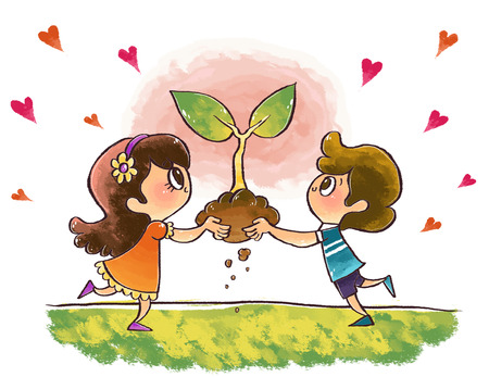 Environmental Care Illustrationの写真素材