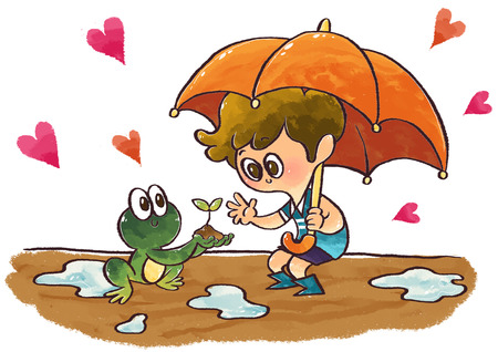 Environmental Care Illustrationの写真素材