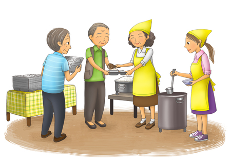 Social Services Illustrationの写真素材