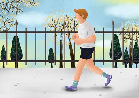 Young Adult's Life Illustrationの写真素材