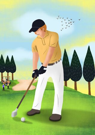 Young Adult's Life Illustrationの写真素材