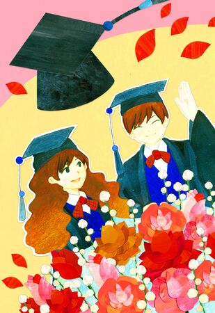 Teenage Lifestyle Illustrationの写真素材