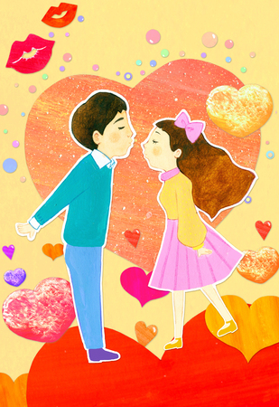 Teenage Lifestyle Illustrationの写真素材