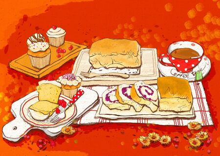 Food Illustrationの写真素材