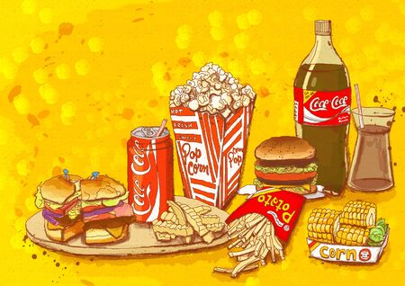 Food Illustrationの写真素材