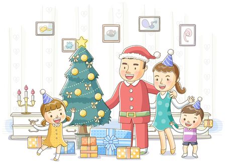 Family Life Illustrationの写真素材