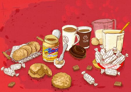 Food Illustrationの写真素材