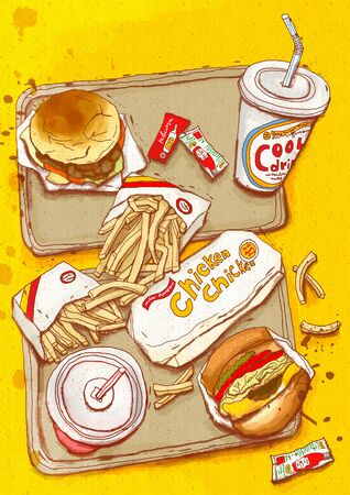 Food Illustrationの写真素材