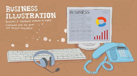 Business Illustrationの写真素材