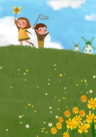 Children's World Illustrationの写真素材