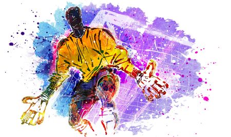 Athletics Illustrationの写真素材