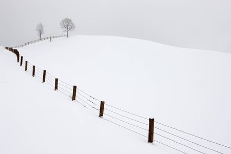 winter ranch; South Korea, Gangwondoの写真素材