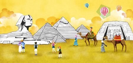 World Travel Illustrationの写真素材