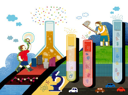 Imaginative Life Illustrationの写真素材