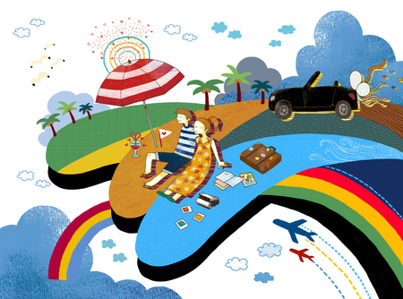 Imaginative Life Illustrationの写真素材