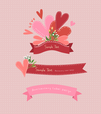 Spring themed labels - vectorのイラスト素材